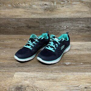Skechers Summit 10 Blue/Teal Running Shoes Women's Size 9.5